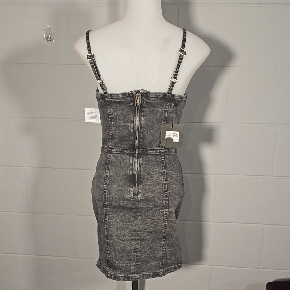 Parisian Works Gray Ruched Bodycon Mini Dress - Picture 5 of 10